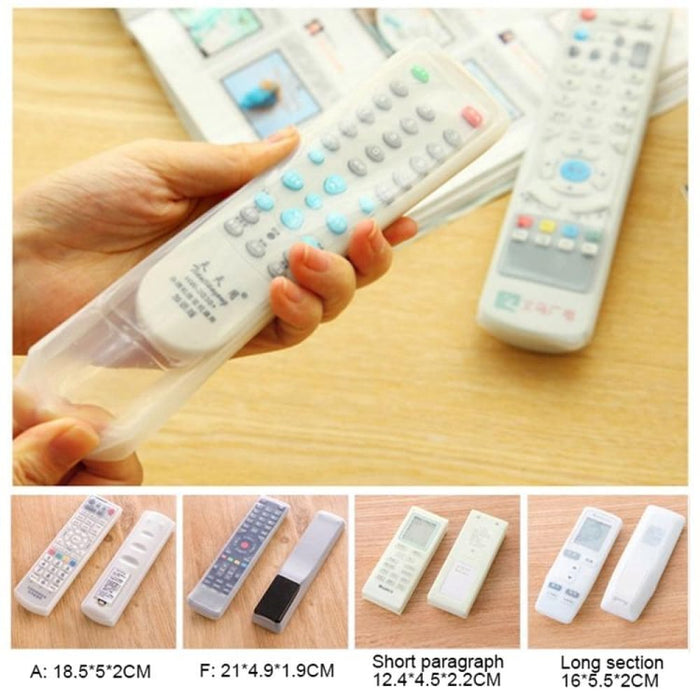 5 Pcs Remote Control Silicone Protective Cover Size 18.5 2cm