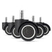 5 Piece 2 Tpr Rubber Office Chair Casters Safe And Mute