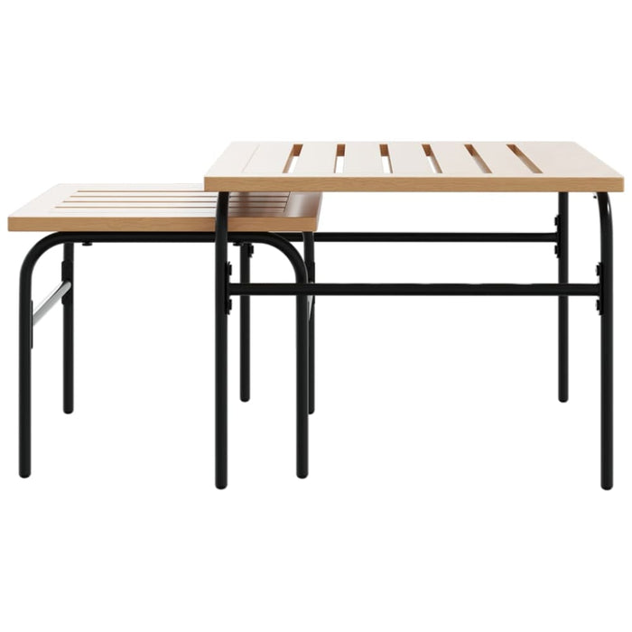 5 Piece Balcony Furniture Set With Cushions Black Steel