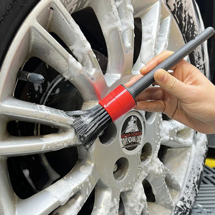 5 Piece Car Detailing Brush Set for Cleaning Dashboard Air