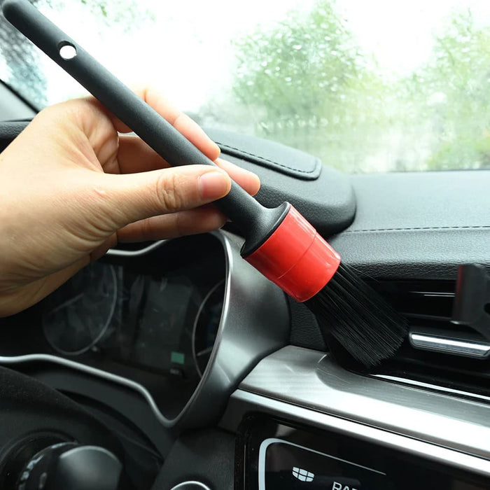 5 Piece Car Detailing Brush Set for Cleaning Dashboard Air