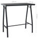 5 Piece Garden Bar Set Black and Grey Tbitpii