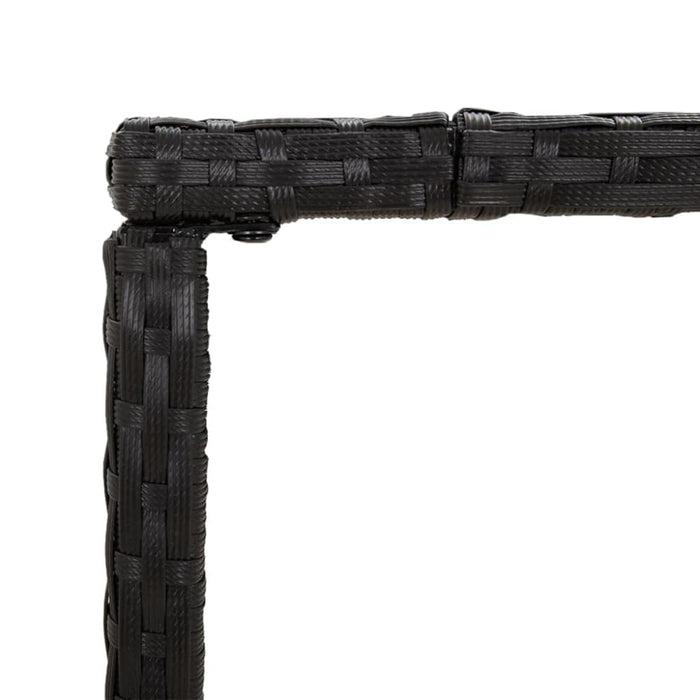 5 Piece Garden Bar Set Black Poly Rattan Tonilpa