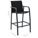 5 Piece Garden Bar Set Black Tbitpil