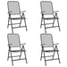 5 Piece Garden Dining Set Anthracite Metal Mesh Txoonxb