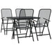 5 Piece Garden Dining Set Anthracite Metal Mesh Txoonxb