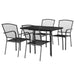 5 Piece Garden Dining Set Anthracite Steel Tonikib