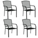 5 Piece Garden Dining Set Anthracite Steel Tonikln