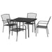 5 Piece Garden Dining Set Anthracite Steel Tonikln