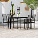 5 Piece Garden Dining Set Black Tbkkokk