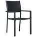 5 Piece Garden Dining Set Black Tbkkxla