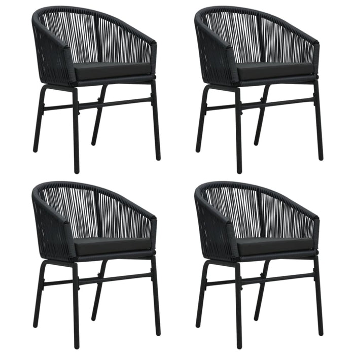 5 Piece Garden Dining Set Black Tbkkxxt