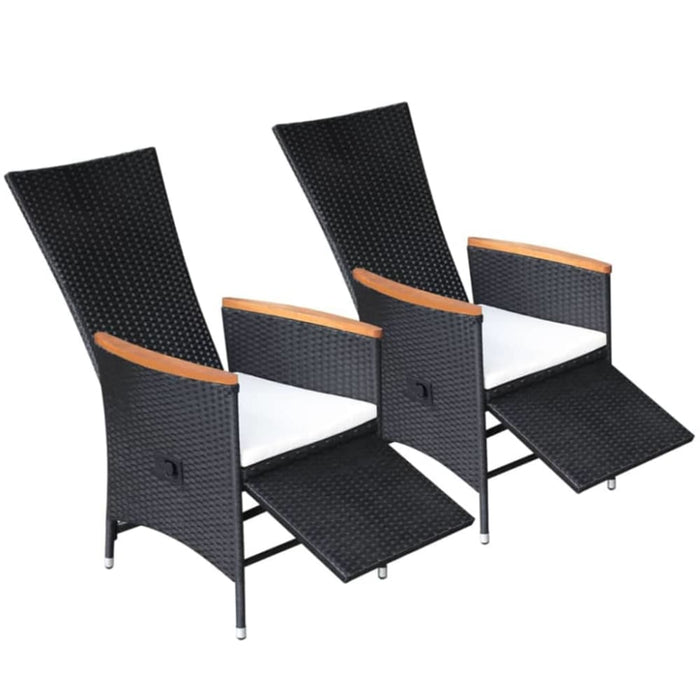 5 Piece Garden Dining Set Black Tblnilb