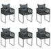 5 Piece Garden Dining Set Black Toplakl