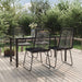 5 Piece Garden Dining Set Black Toplpba