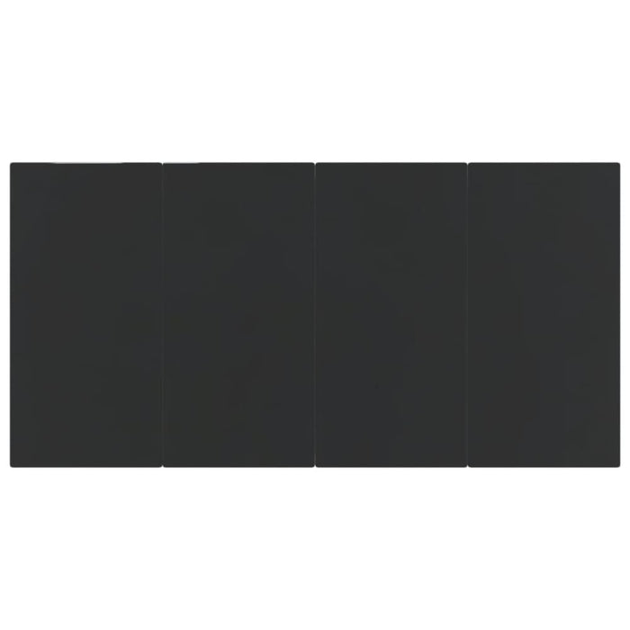 5 Piece Garden Dining Set Black Toplpba