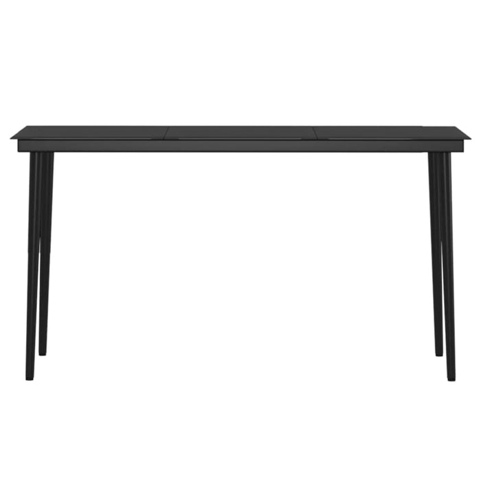 5 Piece Garden Dining Set with Cushions Black Tbkktbi