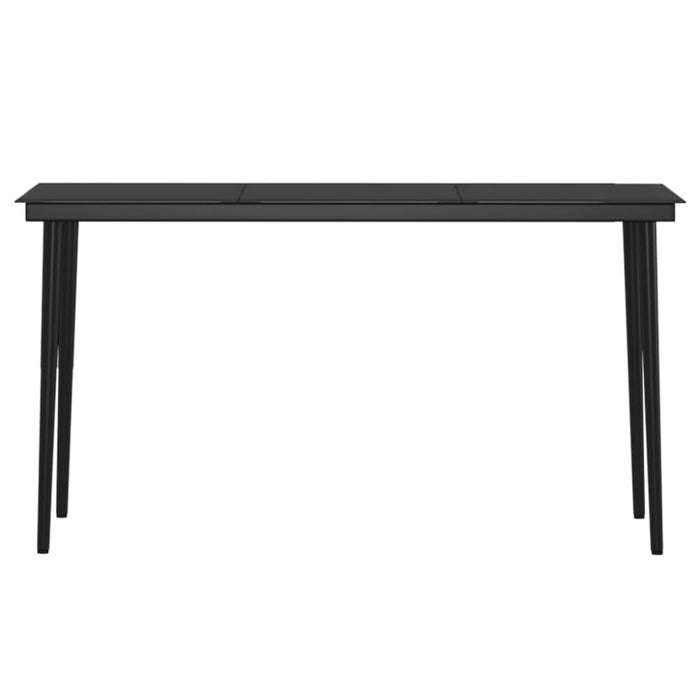 5 Piece Garden Dining Set with Cushions Brown and Black