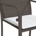 5 Piece Garden Dining Set with Cushions Poly Rattan