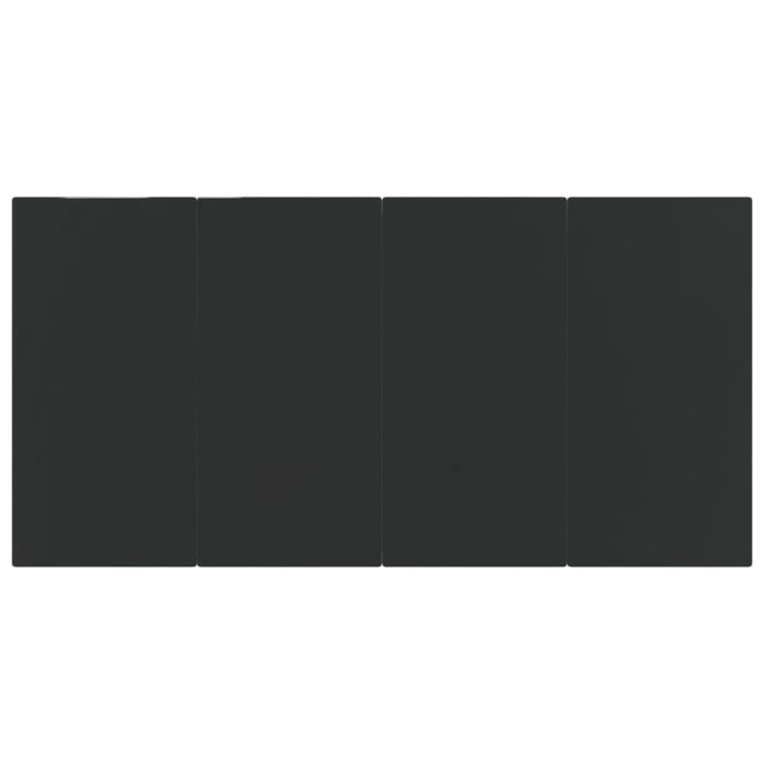 5 Piece Garden Dining Set Dark Grey Poly Rattan Toplikb