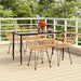 5 Piece Garden Dining Set Poly Rattan Topinai