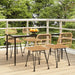 5 Piece Garden Dining Set Poly Rattan Topinil
