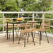 5 Piece Garden Dining Set Poly Rattan Topinip