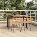 5 Piece Garden Dining Set Poly Rattan Topinlo