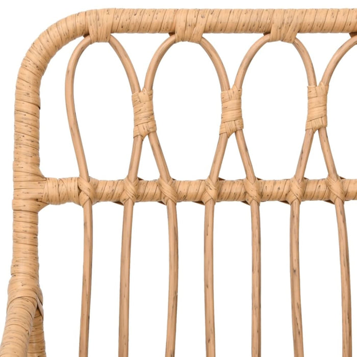 5 Piece Garden Dining Set Poly Rattan Topinlx