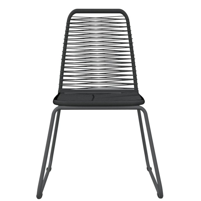 5 Piece Garden Dining Set Black Tbkkbkl