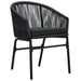 5 Piece Garden Dining Set Black Tbkkxab
