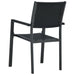 5 Piece Garden Dining Set Black Tbkkxil