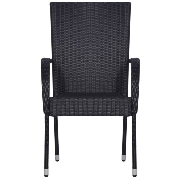 5 Piece Garden Dining Set Black Tblilkt