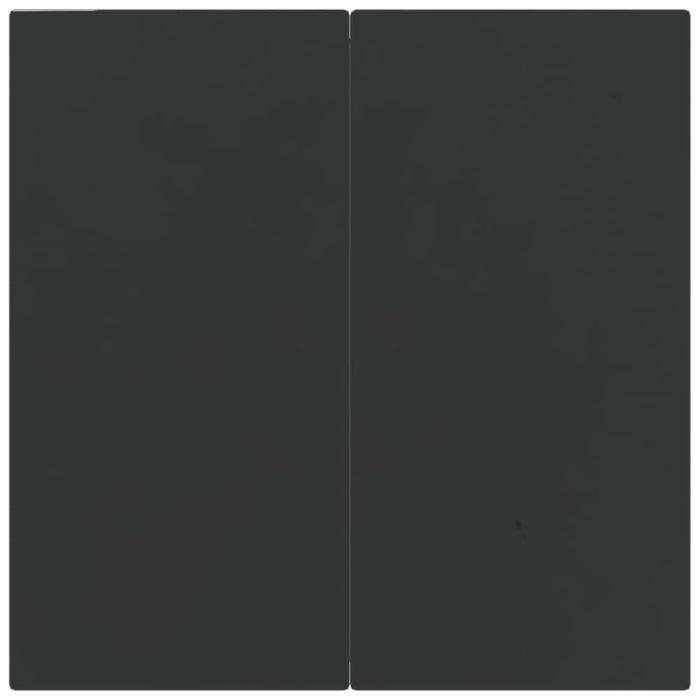 5 Piece Garden Dining Set with Cushions Black and Grey Poly