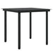 5 Piece Garden Dining Set with Cushions Black Tbkkptb