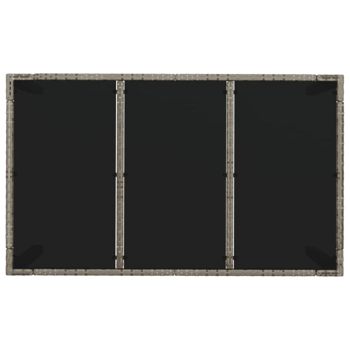 5 Piece Garden Dining Set With Cushions Grey Poly Rattan