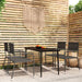 5 Piece Garden Dining Set Grey Tbkkpki