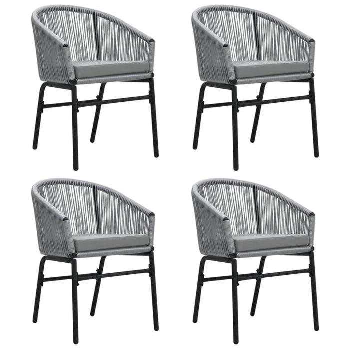 5 Piece Garden Dining Set Grey Tbkkxpx