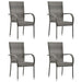 5 Piece Garden Dining Set Grey Tbliinp