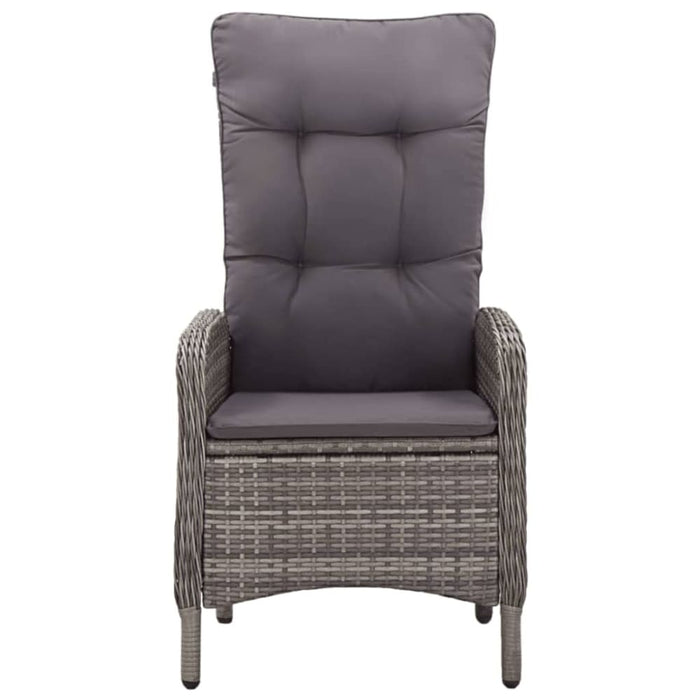 5 Piece Garden Dining Set Grey Tblniao