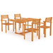 5 Piece Garden Dining Set Solid Teak Wood Tbpkpai