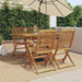 5 Piece Garden Dining Set Solid Wood Eucalyptus Ttbiltp