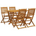 5 Piece Garden Dining Set Solid Wood Eucalyptus Ttbiltp