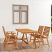 5 Piece Garden Dining Set Solid Acacia Wood Tbpinaa