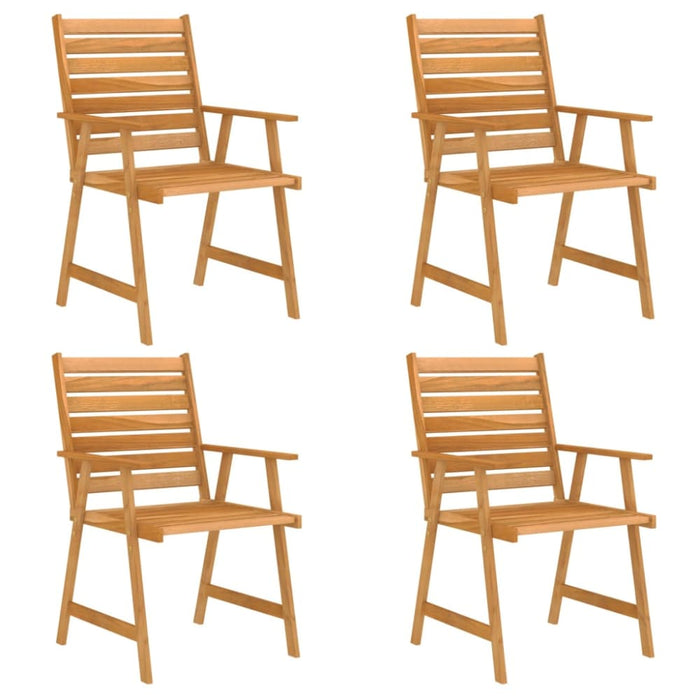 5 Piece Garden Dining Set Solid Acacia Wood Tbpinaa