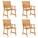 5 Piece Garden Dining Set Solid Acacia Wood Tbpinaa