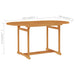 5 Piece Garden Dining Set Solid Teak Wood Tbpkpxi