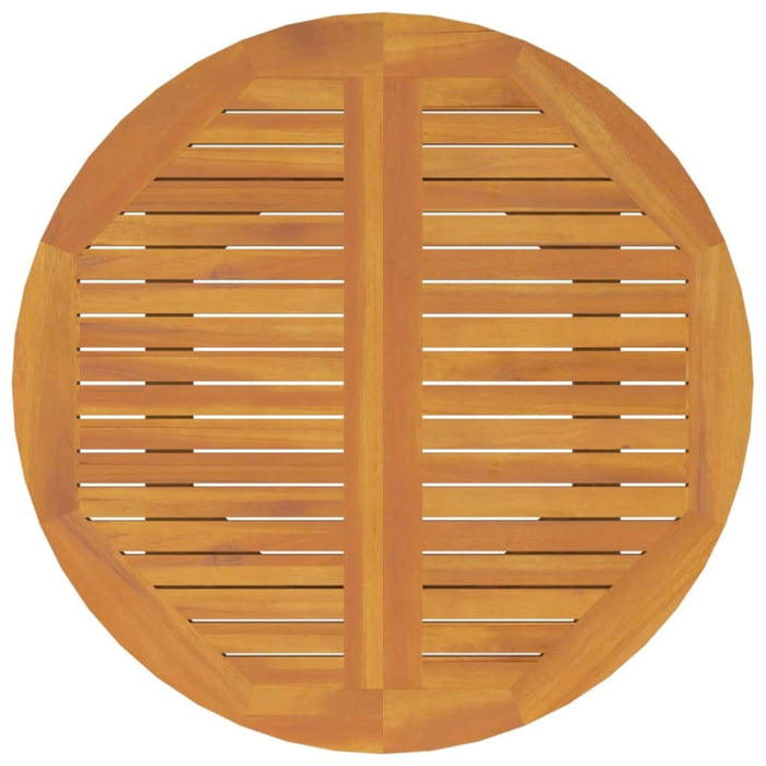 5 Piece Garden Dining Set Solid Wood Acacia Tbpnbbo