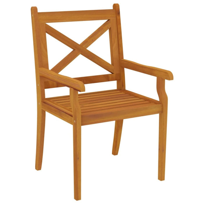 5 Piece Garden Dining Set Solid Wood Acacia Tbpnbbt