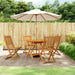 5 Piece Garden Dining Set Solid Wood Acacia Txbttpx